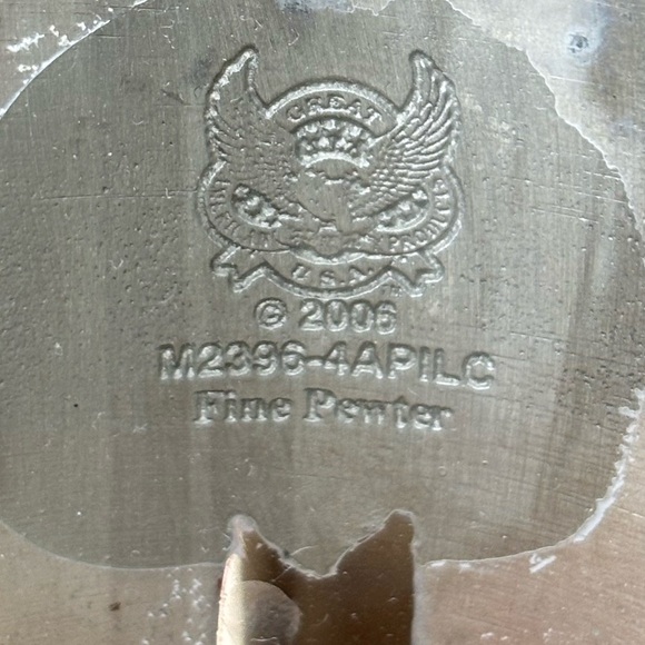 Set of 2 Mississippi State 18oz Pilsner Beer Glasses with Fine Pewter Emblems - Picture 7 of 9